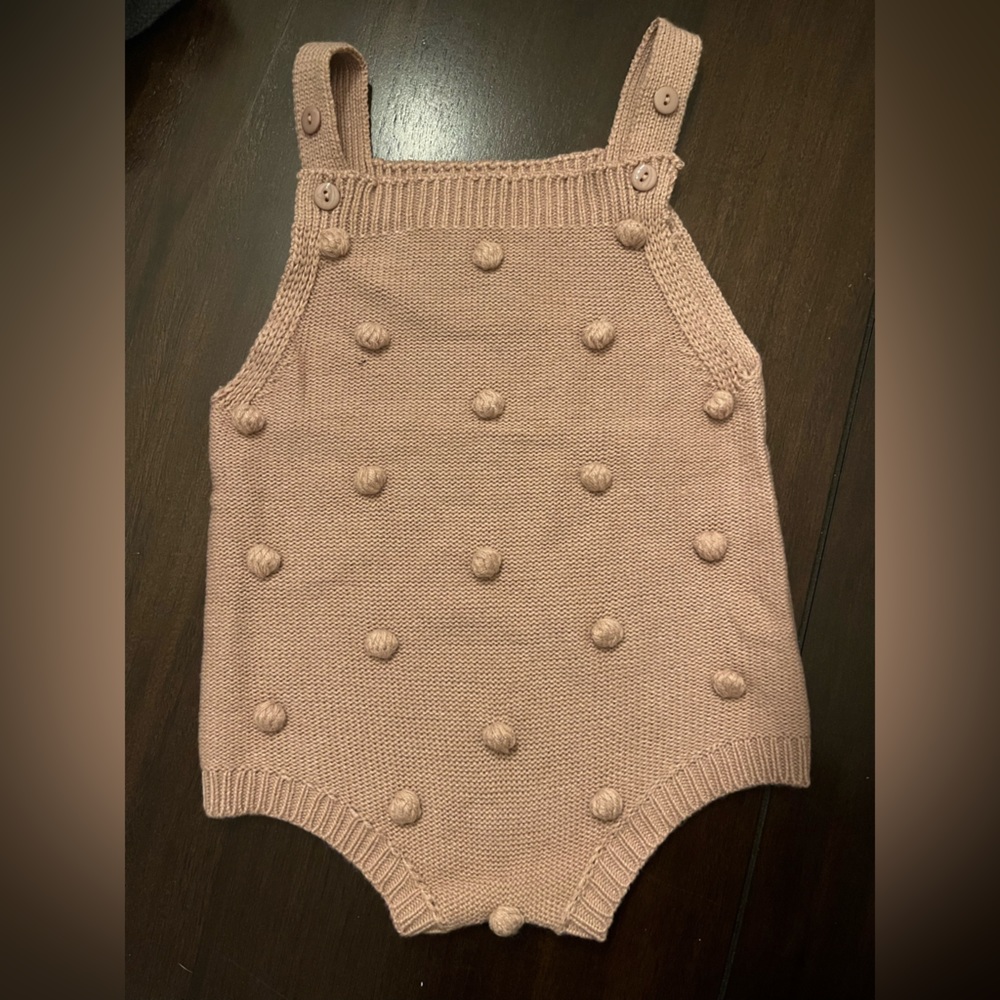 Baby Bubble Romper Bodysuit | Knit Romper | Baby Girl Clothes